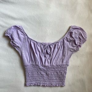 Me to We Pacsun cropped off the shoulder tee